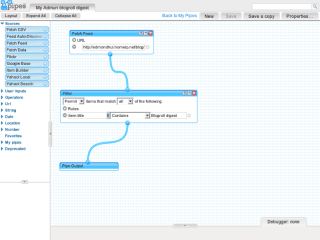 Yahoo Pipes creation