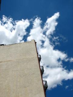 Blue Sky behind the Wall