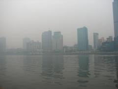 Wow, smog in the city