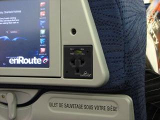 Power outlet in the air (Canada)