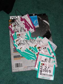 Snowboarding ticket 2004-2005