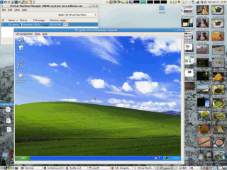 XP, running in KVM on Fedora 7